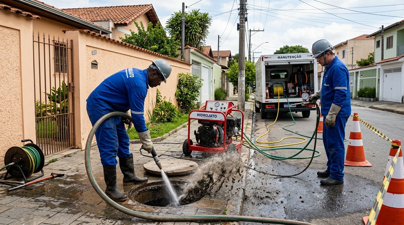 Hidrojateamento Residencial em Bauru‑SP