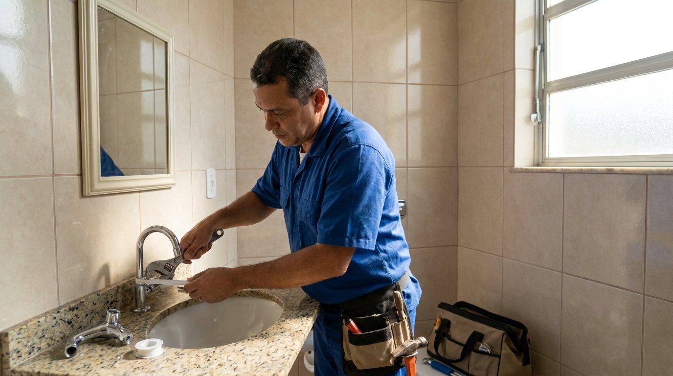 Instalação Hidráulica no Banheiro em Bauru‑SP