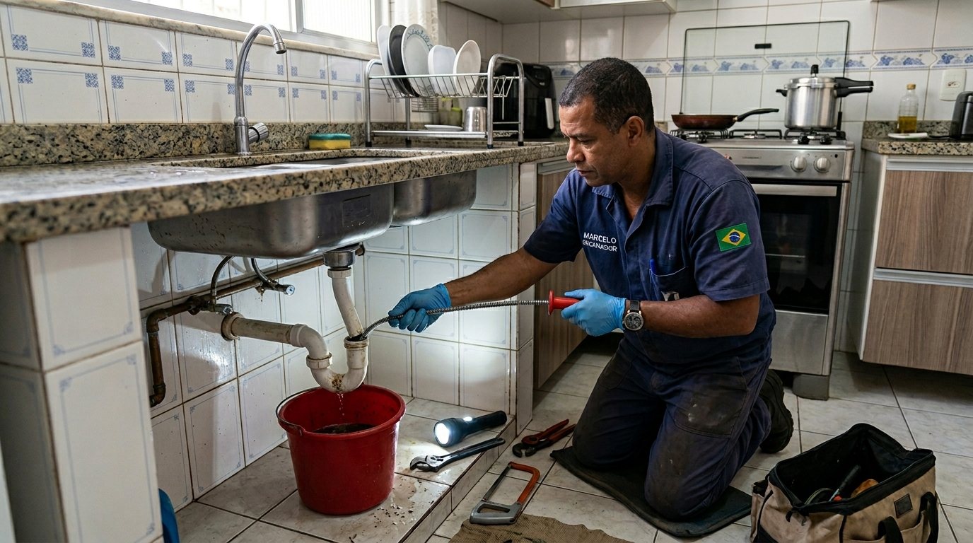 Ligação da Pia da Cozinha em Bauru‑SP